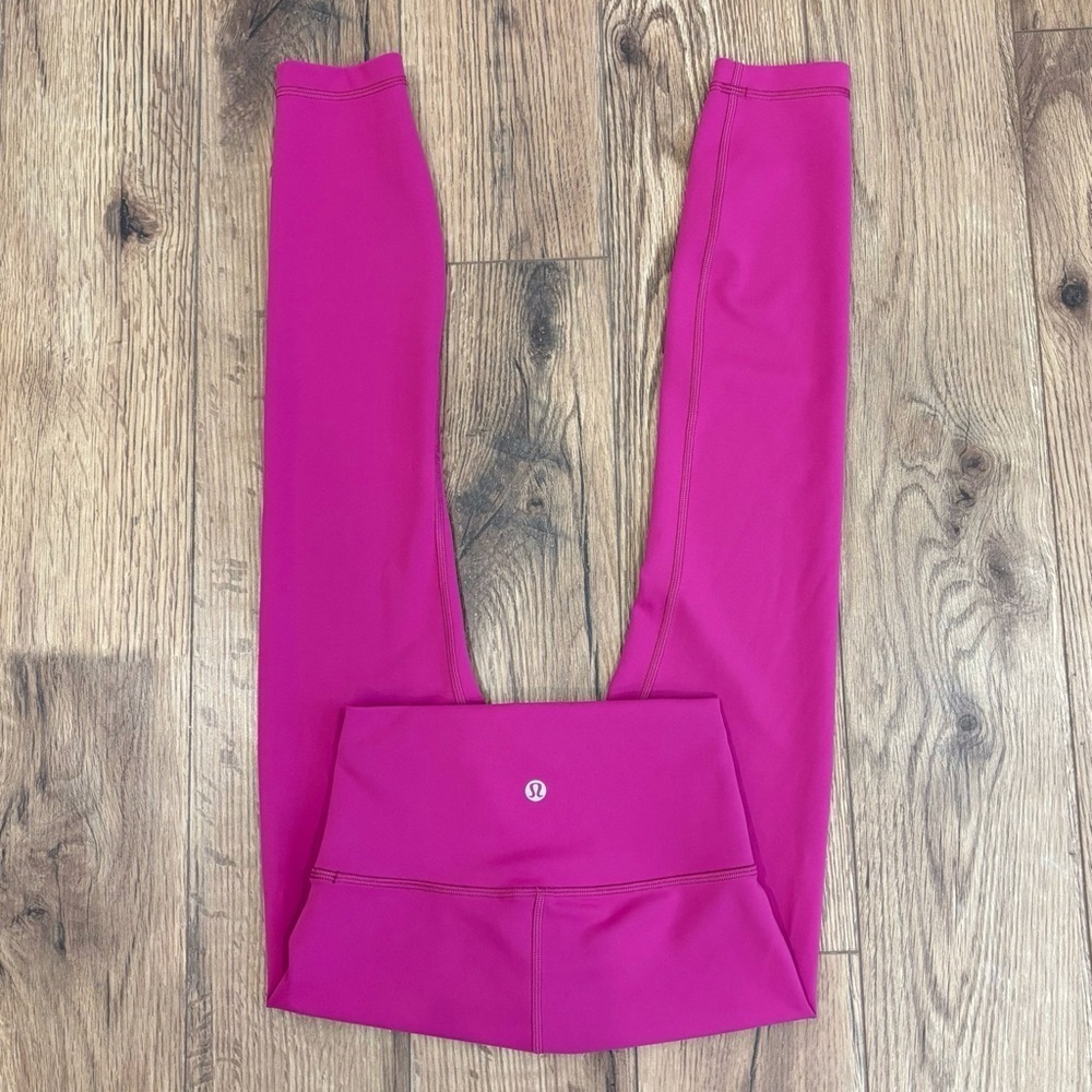 Lululemon Wunder Train High Rise Tight 25" Size 2 In Pomegranate